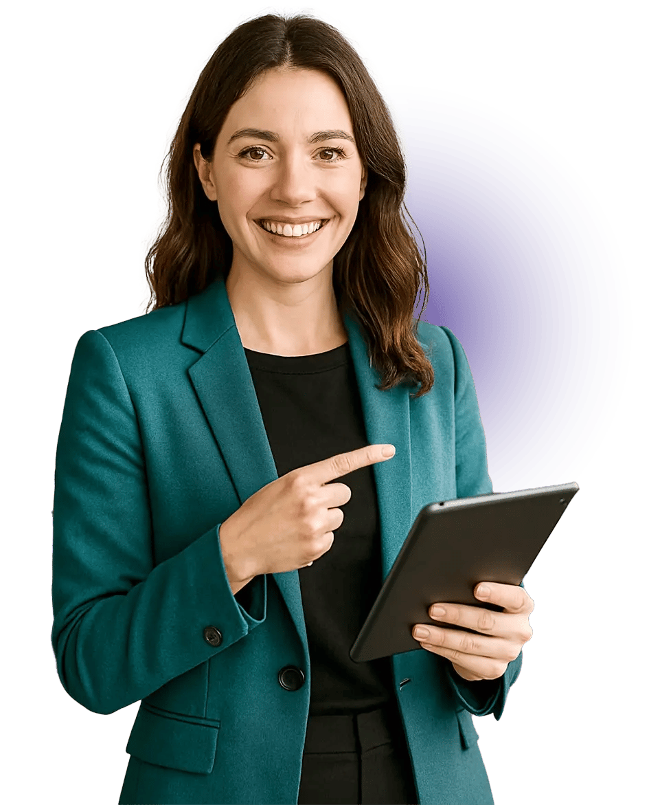 Žena s tabletom Žena s tabletom